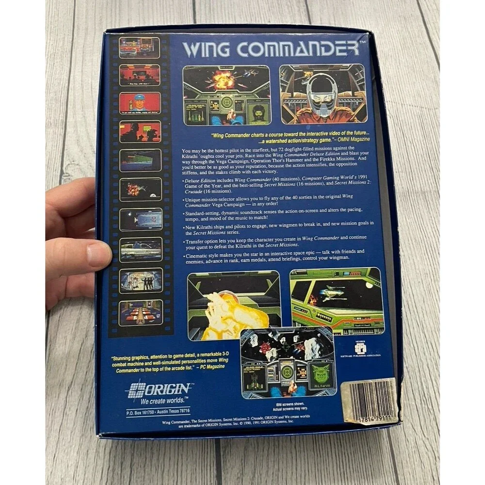 Wing Commander Deluxe Edition PC Video Game & Manuals, 1991